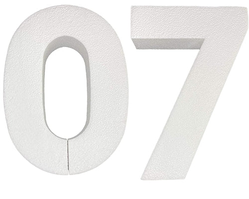 CLEARANCE - 12 Smooth Foam Numbers (1 Pc)